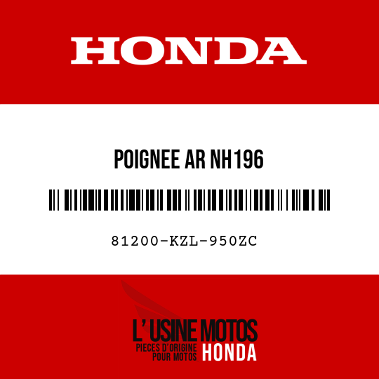image de 81200-KZL-950ZC POIGNEE AR NH196