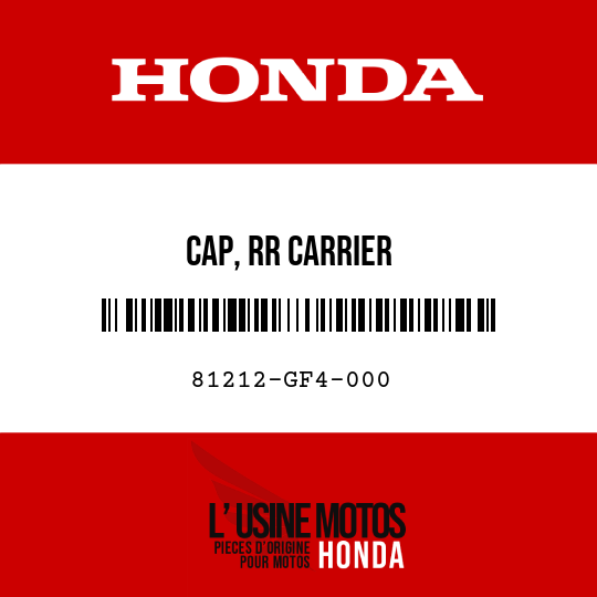image de 81212-GF4-000 CAP, RR CARRIER