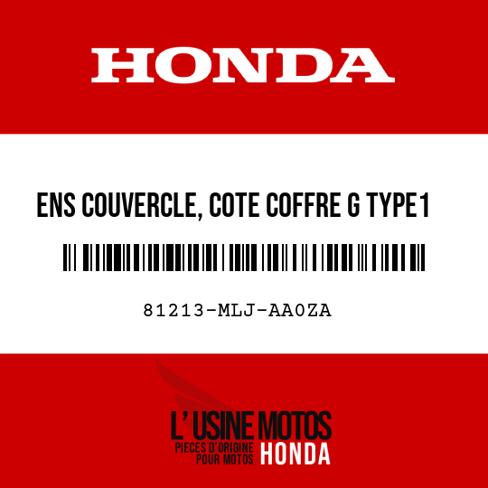 image de 81213-MLJ-AA0ZA ENS COUVERCLE, COTE COFFRE G TYPE1