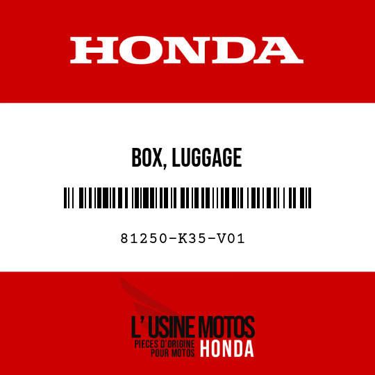 image de 81250-K35-V01 BOX, LUGGAGE