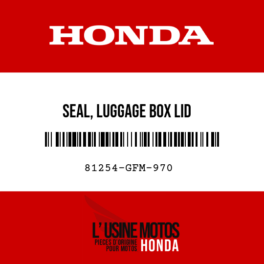 image de 81254-GFM-970 SEAL, LUGGAGE BOX LID