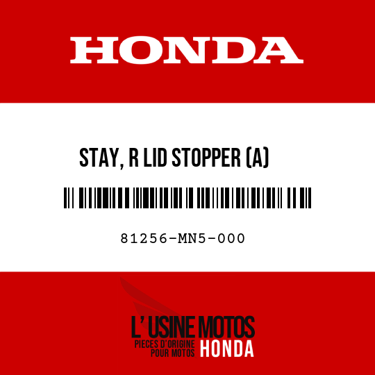 image de 81256-MN5-000 STAY, R LID STOPPER (A)