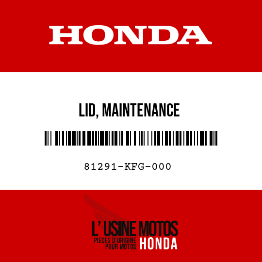image de 81291-KFG-000 LID, MAINTENANCE