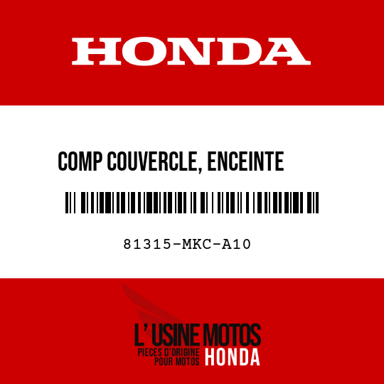 image de 81315-MKC-A10 COMP COUVERCLE, ENCEINTE     SACOCHE