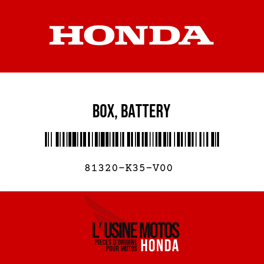 image de 81320-K35-V00 BOX, BATTERY