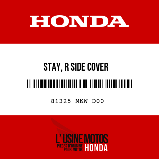 image de 81325-MKW-D00 STAY, R SIDE COVER