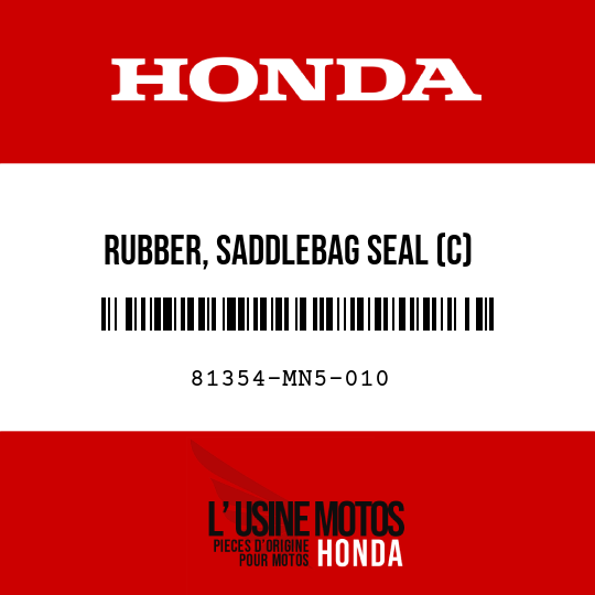 image de 81354-MN5-010 RUBBER, SADDLEBAG SEAL (C)