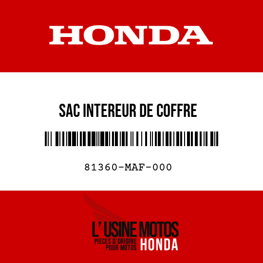 image de 81360-MAF-000 SAC INTEREUR DE COFFRE