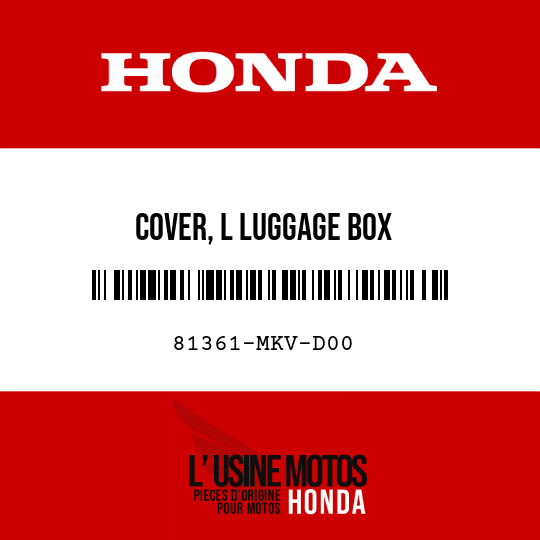image de 81361-MKV-D00 COVER, L LUGGAGE BOX