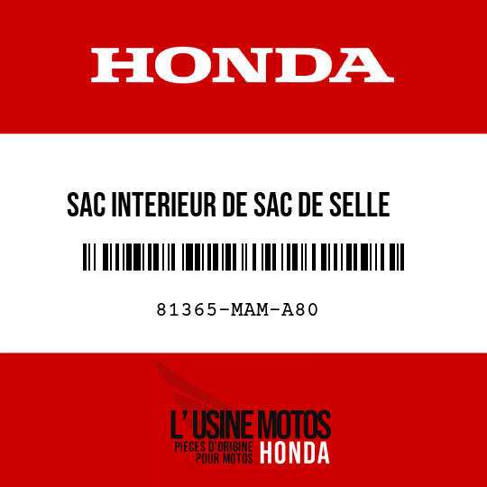 image de 81365-MAM-A80 SAC INTERIEUR DE SAC DE SELLE