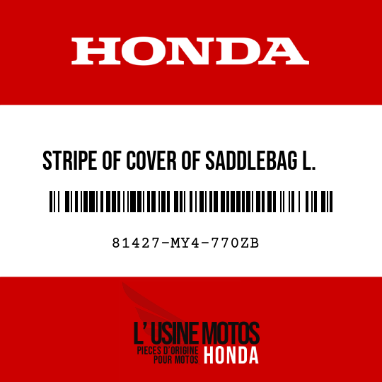 image de 81427-MY4-770ZB STRIPE OF COVER OF SADDLEBAG L. TYPE2