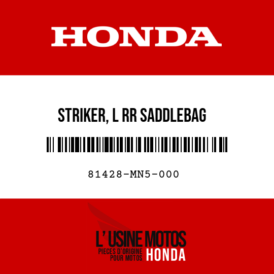 image de 81428-MN5-000 STRIKER, L RR SADDLEBAG