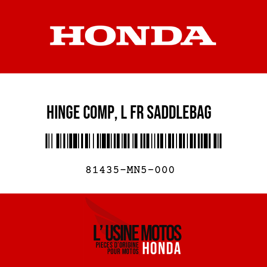 image de 81435-MN5-000 HINGE COMP, L FR SADDLEBAG