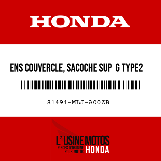 image de 81491-MLJ-A00ZB ENS COUVERCLE, SACOCHE SUP  G TYPE2
