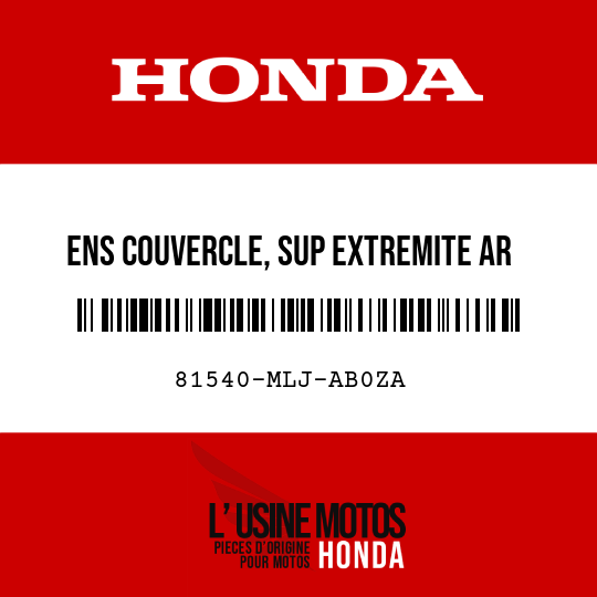 image de 81540-MLJ-AB0ZA ENS COUVERCLE, SUP EXTREMITE AR (WL) TYPE1