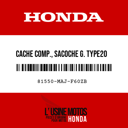image de 81550-MAJ-F60ZB CACHE COMP., SACOCHE G. TYPE20 