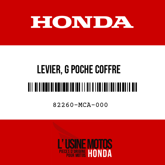 image de 82260-MCA-000 LEVIER, G POCHE COFFRE