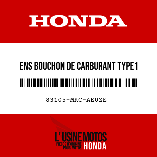 image de 83105-MKC-AE0ZE ENS BOUCHON DE CARBURANT TYPE1