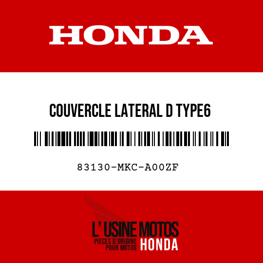 image de 83130-MKC-A00ZF COUVERCLE LATERAL D TYPE6