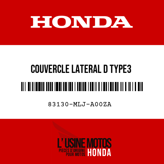 image de 83130-MLJ-A00ZA COUVERCLE LATERAL D TYPE3