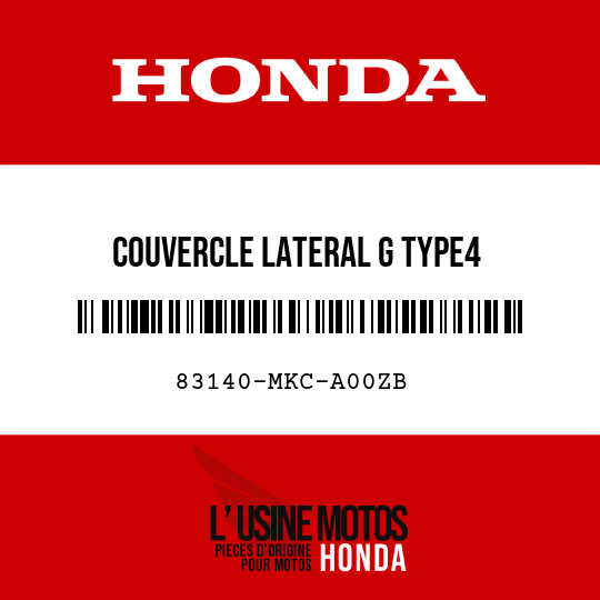 image de 83140-MKC-A00ZB COUVERCLE LATERAL G TYPE4