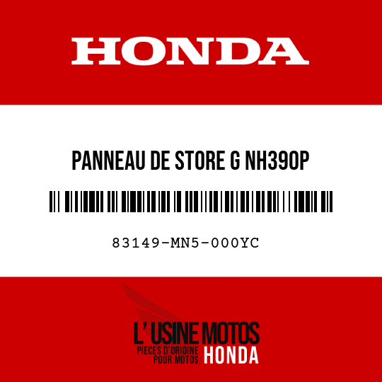 image de 83149-MN5-000YC PANNEAU DE STORE G NH390P 
