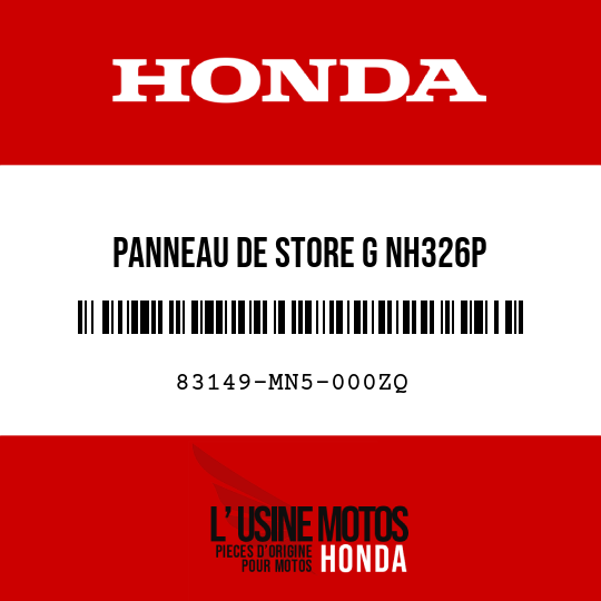 image de 83149-MN5-000ZQ PANNEAU DE STORE G NH326P 
