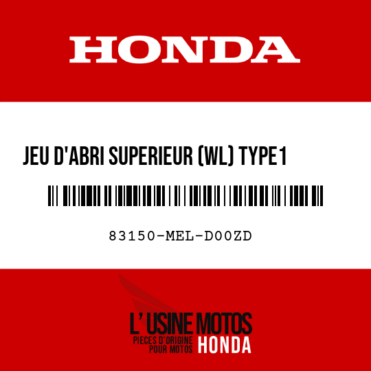 image de 83150-MEL-D00ZD JEU D'ABRI SUPERIEUR (WL) TYPE1     1 
