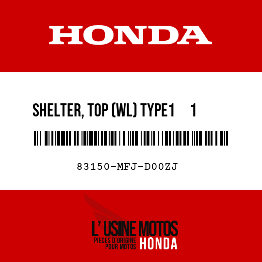 image de 83150-MFJ-D00ZJ SHELTER, TOP (WL) TYPE1     1  (TYPE1     1 )
