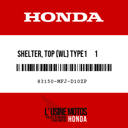 image de 83150-MFJ-D10ZP SHELTER, TOP (WL) TYPE1     1 (TYPE1     1 )