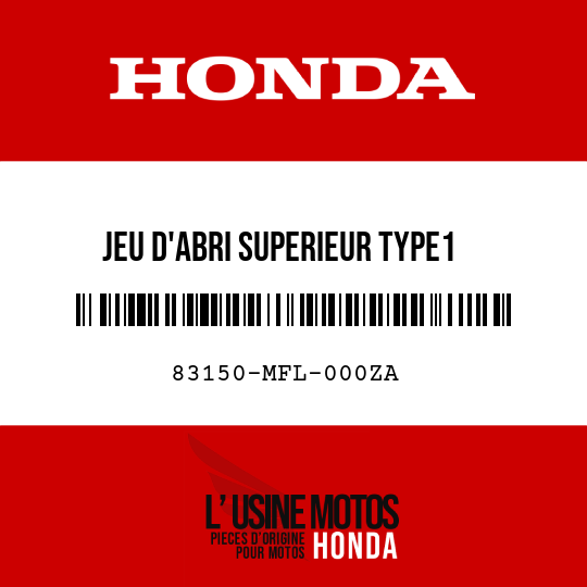 image de 83150-MFL-000ZA JEU D'ABRI SUPERIEUR TYPE1