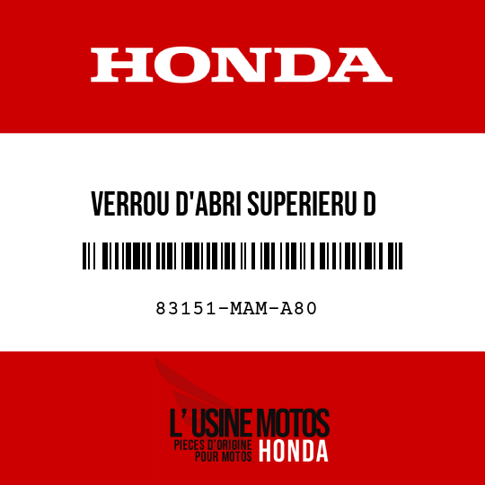 image de 83151-MAM-A80 VERROU D'ABRI SUPERIERU D