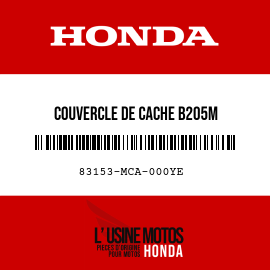 image de 83153-MCA-000YE COUVERCLE DE CACHE B205M