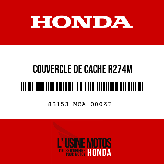 image de 83153-MCA-000ZJ COUVERCLE DE CACHE R274M 