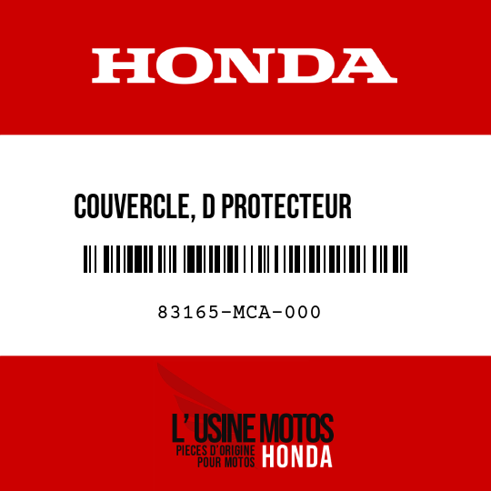 image de 83165-MCA-000 COUVERCLE, D PROTECTEUR      INTERNE