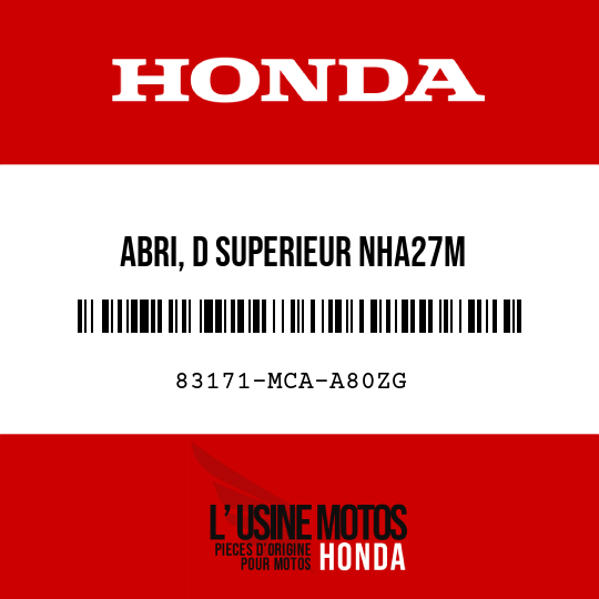 image de 83171-MCA-A80ZG ABRI, D SUPERIEUR NHA27M 