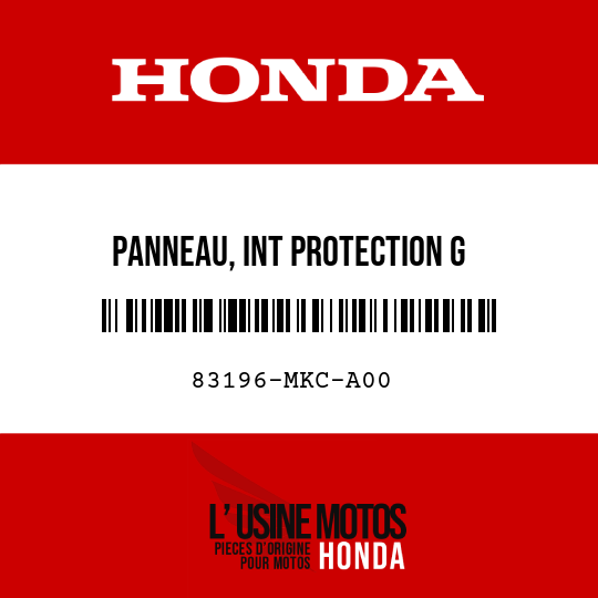 image de 83196-MKC-A00 PANNEAU, INT PROTECTION G