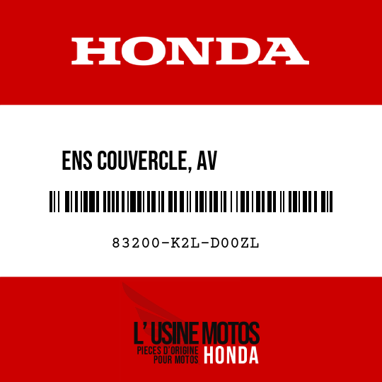 image de 83200-K2L-D00ZL ENS COUVERCLE, AV           CARROSSERIE D (WL) NHC65M