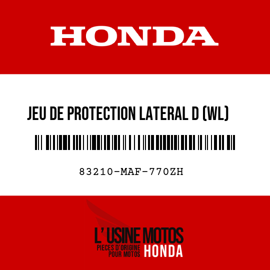image de 83210-MAF-770ZH JEU DE PROTECTION LATERAL D (WL) TYPE7 