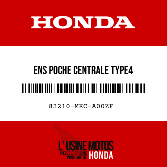 image de 83210-MKC-A00ZF ENS POCHE CENTRALE TYPE4