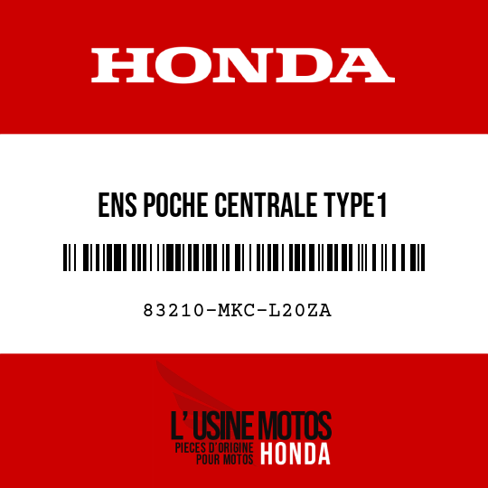 image de 83210-MKC-L20ZA ENS POCHE CENTRALE TYPE1