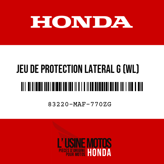 image de 83220-MAF-770ZG JEU DE PROTECTION LATERAL G (WL) TYPE6 