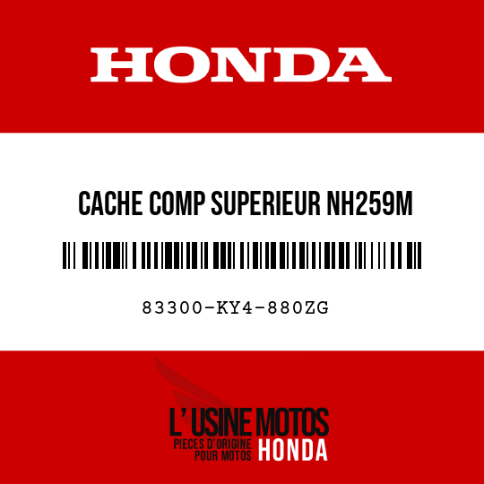 image de 83300-KY4-880ZG CACHE COMP SUPERIEUR NH259M 