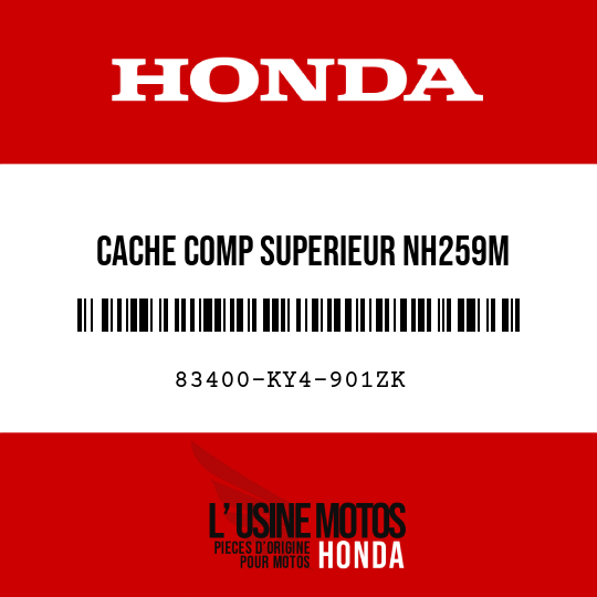 image de 83400-KY4-901ZK CACHE COMP SUPERIEUR NH259M 