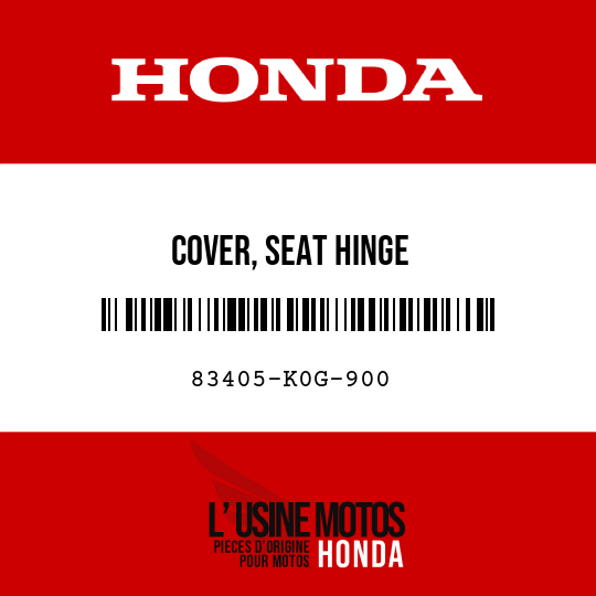 image de 83405-K0G-900 COVER, SEAT HINGE