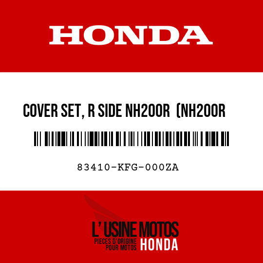 image de 83410-KFG-000ZA COVER SET, R SIDE NH200R  (NH200R GLEN GRAY)