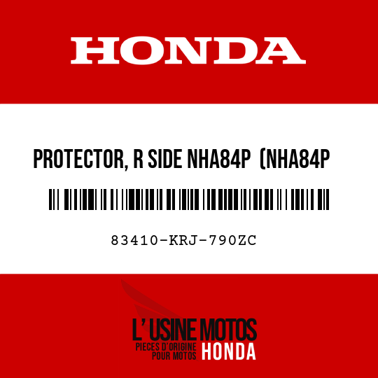 image de 83410-KRJ-790ZC PROTECTOR, R SIDE NHA84P  (NHA84P PEARL NIGHTSTAR BLACK)