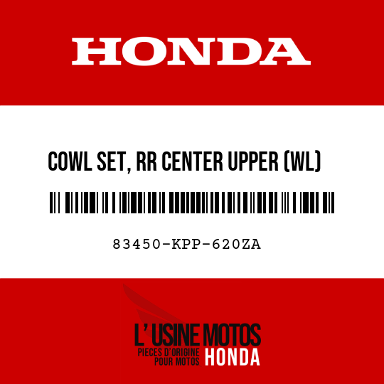 image de 83450-KPP-620ZA COWL SET, RR CENTER UPPER (WL) TYPE2 (TYPE2 )