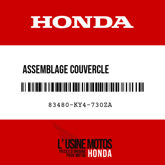 image de 83480-KY4-730ZA ASSEMBLAGE COUVERCLE          AUXILIAIRE C, SUPERIEUR (WL) NH250/PB166/5 