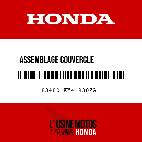 image de 83480-KY4-930ZA ASSEMBLAGE COUVERCLE          AUXILIAIRE C, SUPERIEUR (WL) NH1/TYPE7 